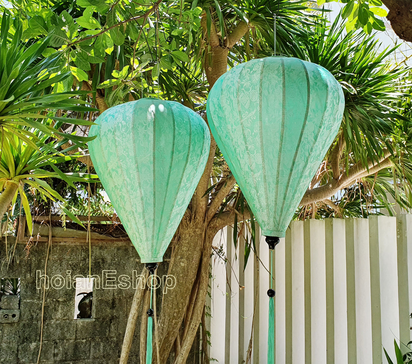 Set 2 Big Silk Lanterns for Wedding Decoration Vietnam Silk Lanterns for Wedding Party Restaurant Ceiling Decoration