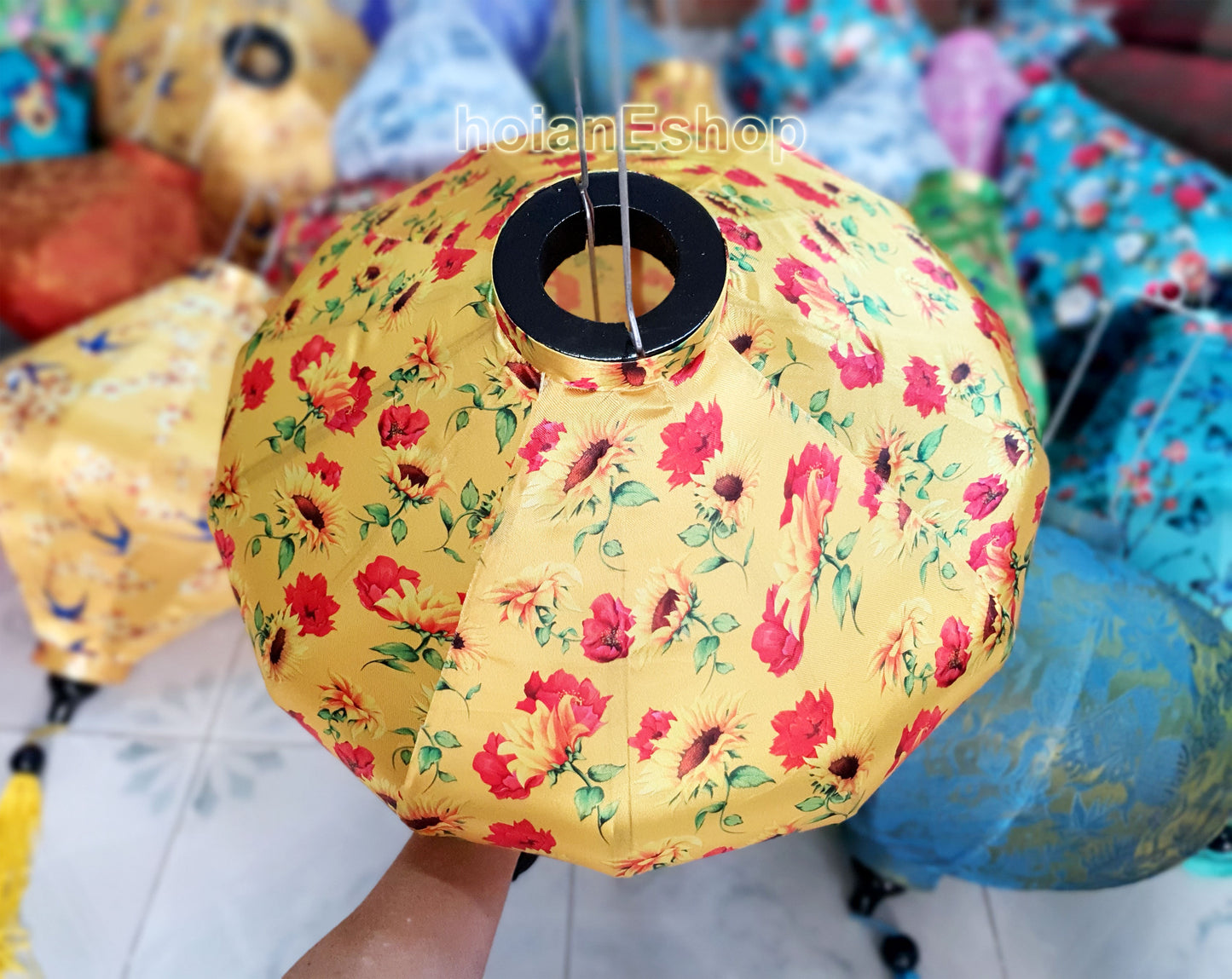 Set 30 pcs Flower Silk Lanterns 45cm for Restaurant Decorations Spa Lobby Decoration Wedding Tent Decorations