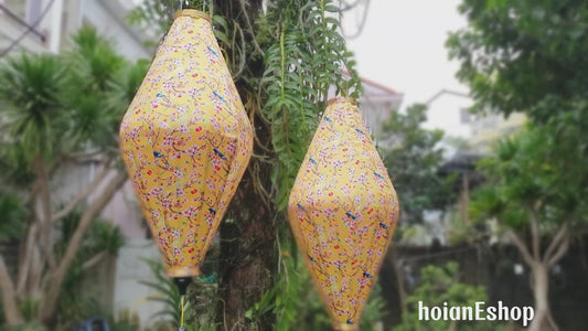 2 Vietnamese Hoi An Silk Lanterns for Wedding Party Decoration - Big lanterns for Restaurant decor - Large lanterns for Ceiling Decoration