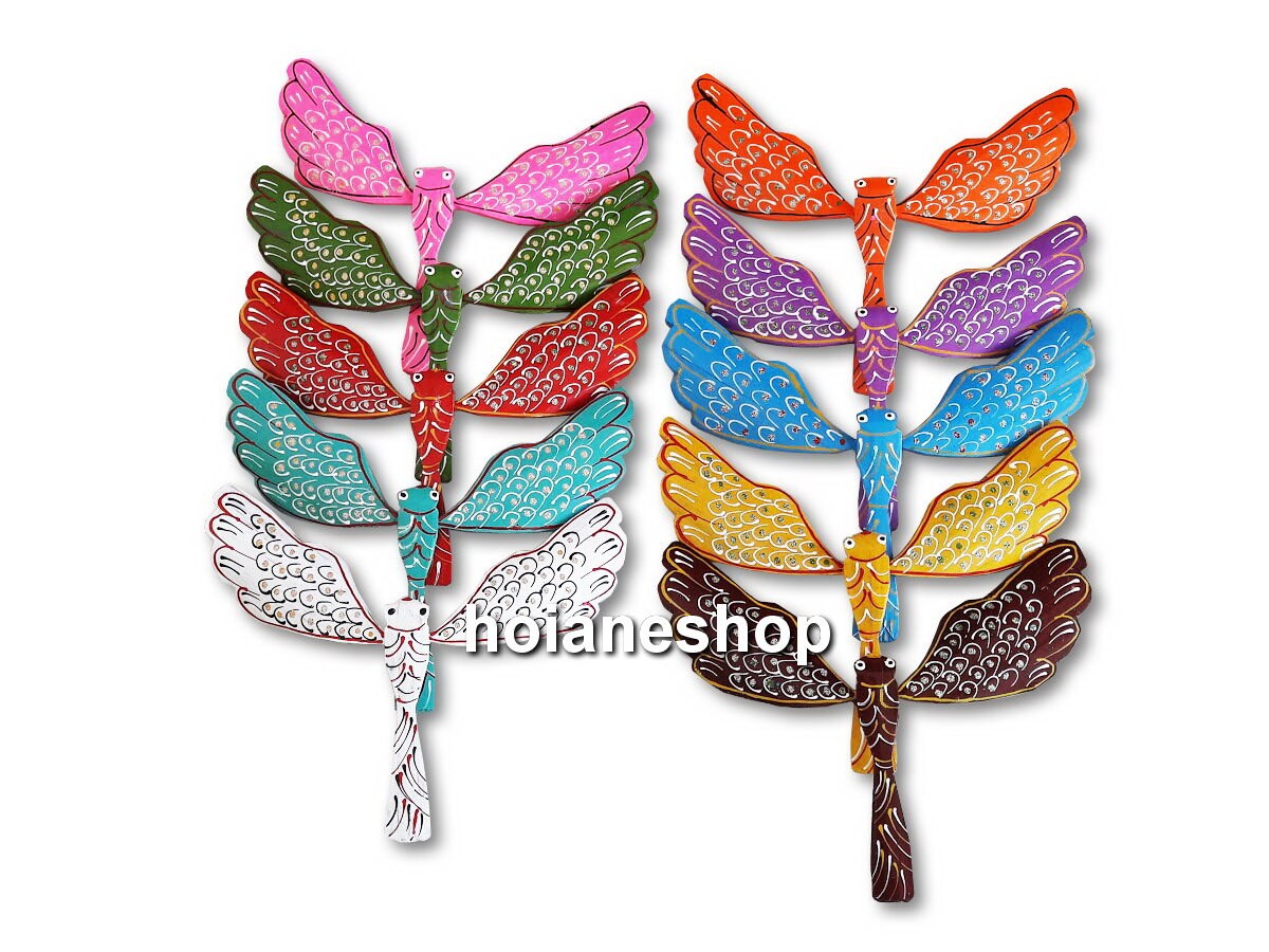Lot of 100 pcs Balancing Bamboo Birds - Hand painted with many colors - Wedding gifts - birthday gift, gifts for mom, gifts for baby