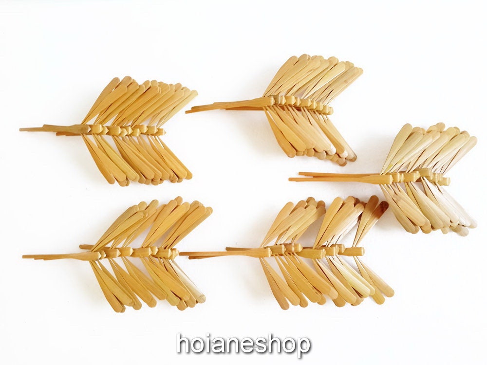 Set 100 pcs Unpainted - Self Balancing Bamboo Dragonfly Decoration 4.7'' for Wedding Decor, wedding gifts, gifts for mom, gifts for baby