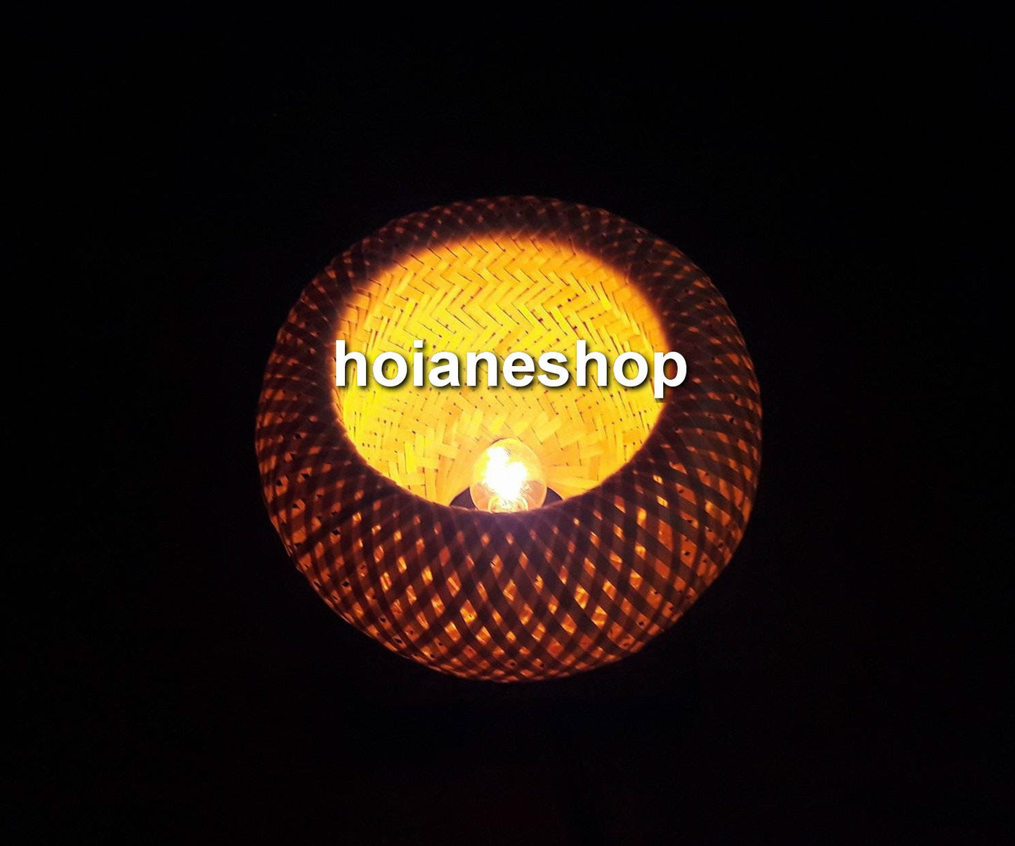 Set of 2 pcs bamboo lamp (10cm) for interior decoration, desk lamp, bedside lamp for bedroom