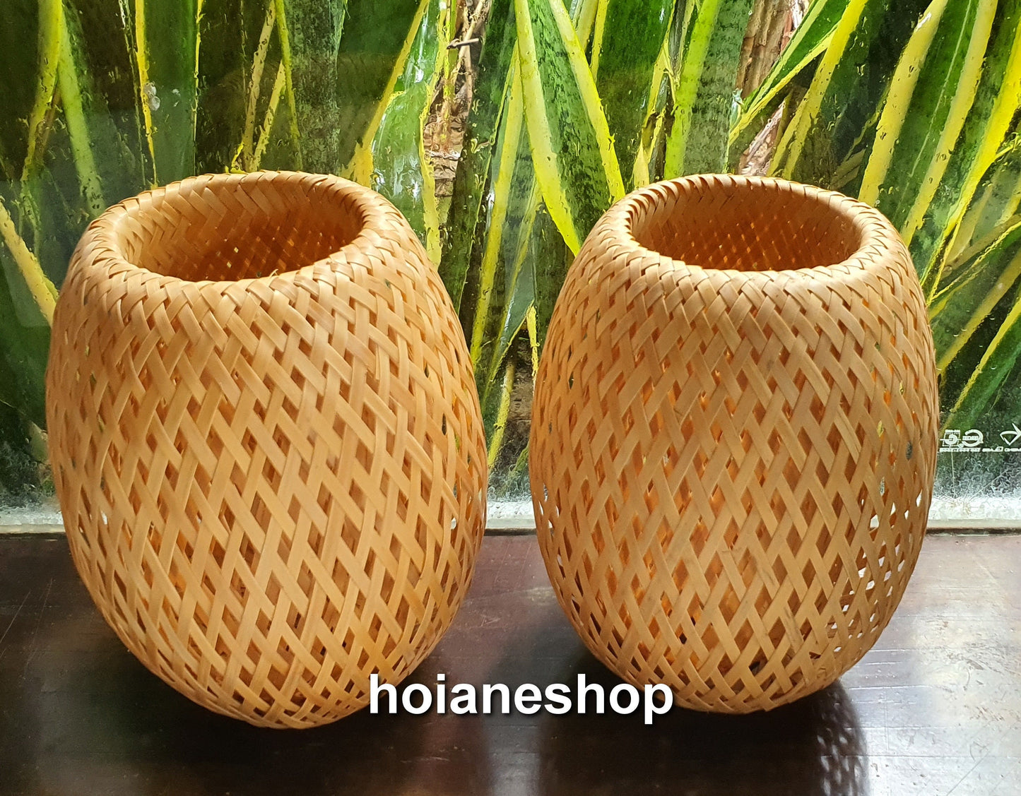 2 pcs Bamboo Lamp shade 20cm for Garden decoration home decoration interior decoration