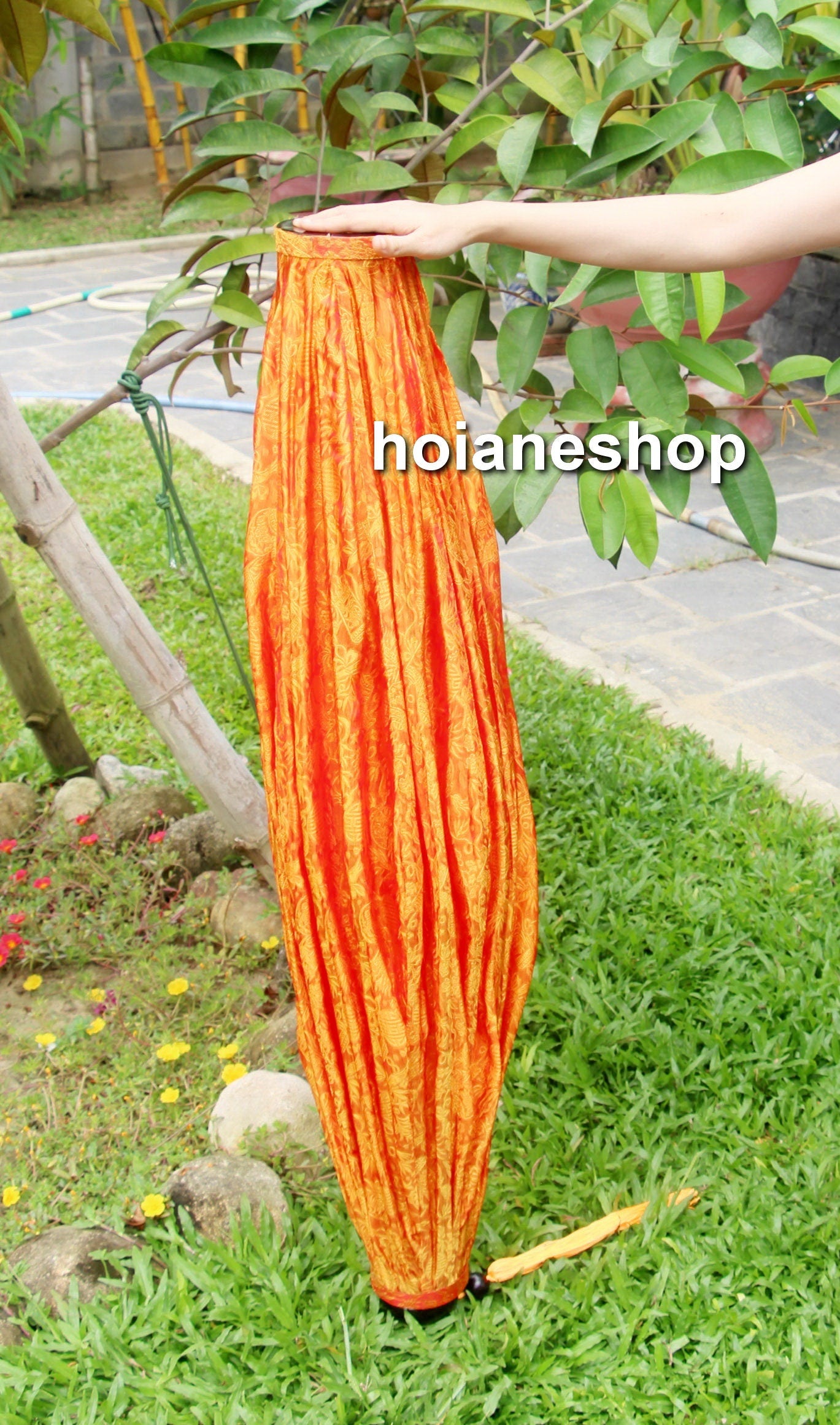 Hoi An Big silk lantern 48'' (120cm) for wedding decoration, events decoration, gadren decoration