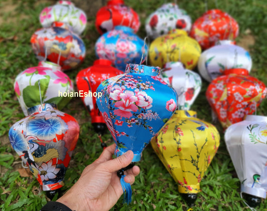 Set of 16 Waterproof Bamboo Silk Lanterns 22cm- Garden decoration- Wedding party decor Ceiling lantern- Living room decor- lanterns outside