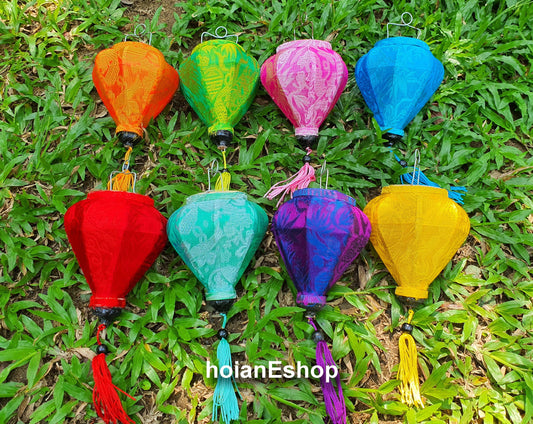 Set of 8 pcs of mini lanterns (10cm) - String lanterns for wedding decorations - wholesale lanterns