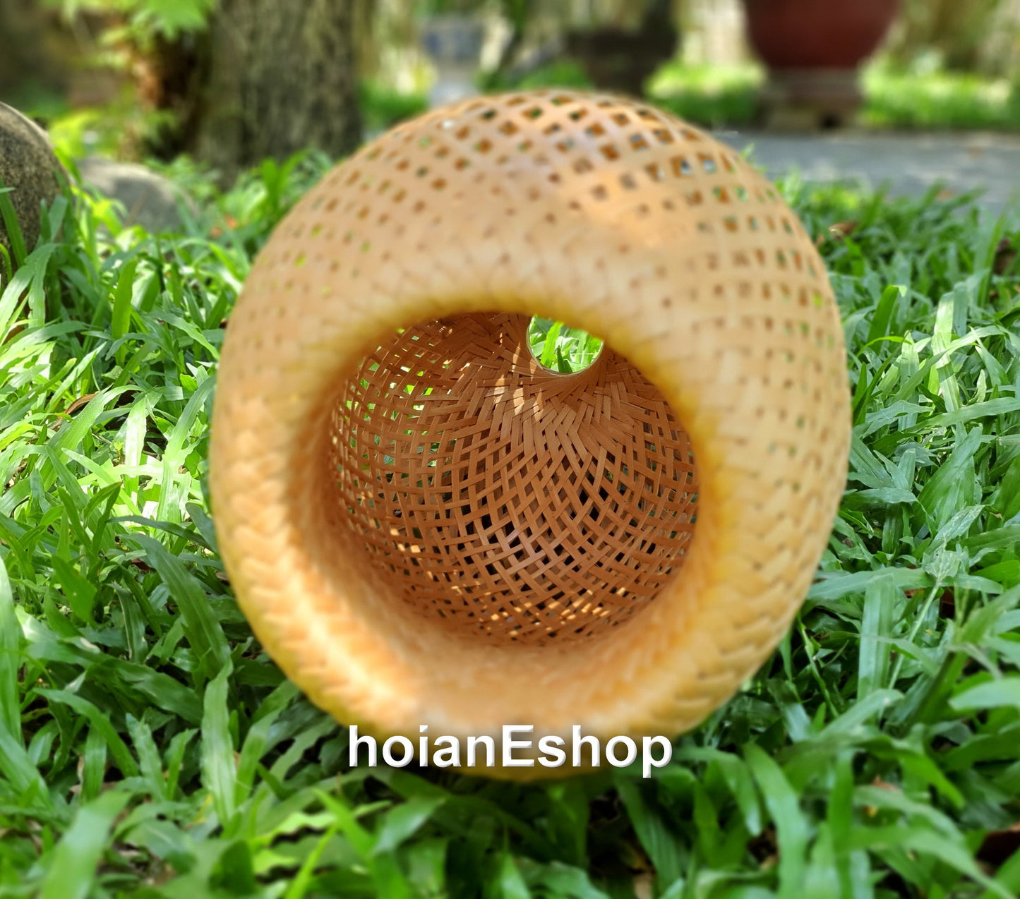 Bamboo Lamp (37cm), Ceiling light, Rattan Lamp for Ceiling hanging Living room, Kitchen Decoration, Bedroom decoration