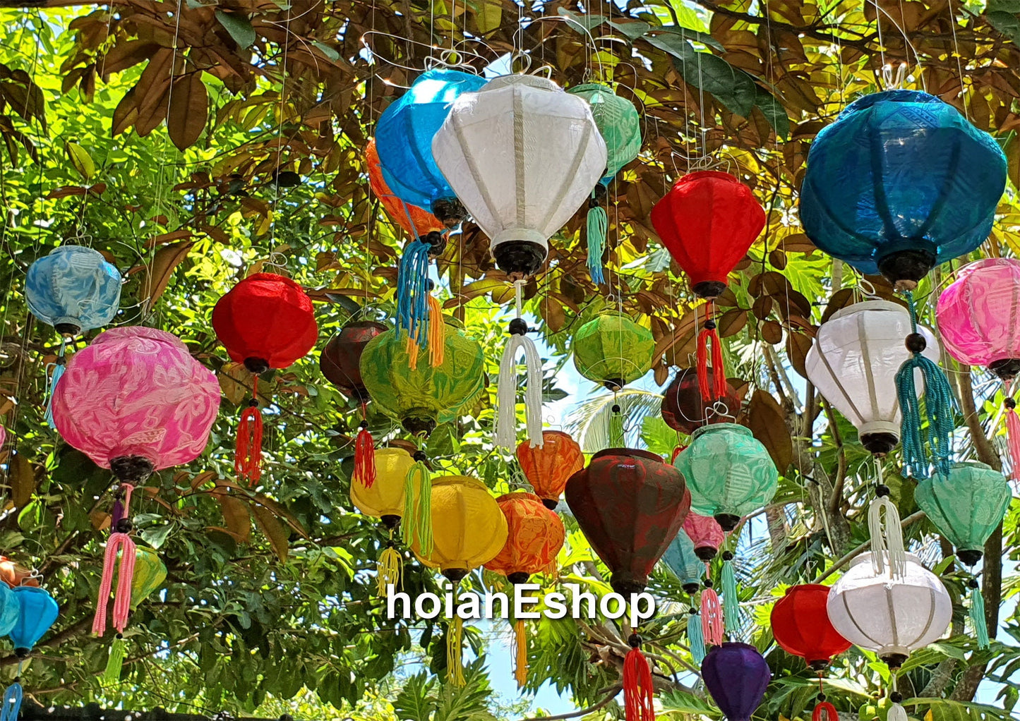Set 100 pcs Mini Silk Lanterns 10cm for Moon festival, Mid-autumn festival lanterns, Mini lanterns decorate the outdoor garden