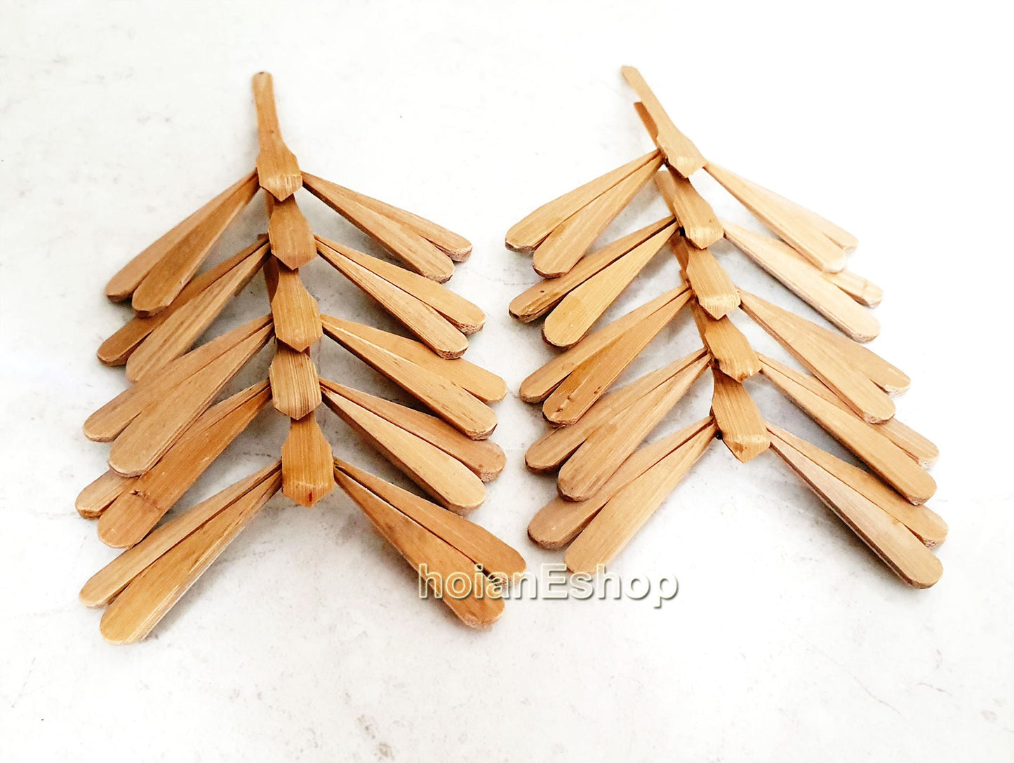 Set 50 pcs Unpainted Self Balancing Natural Bamboo Dragonfly for Decorations 7 cm - Gifts for Wedding Decor, wedding gifts, gifts for baby