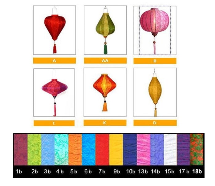 Set of 4 Hoi An bamboo silk lanterns 35cm with 3D flower fabric Garden decor Personalization lanterns Wedding lanterns hoi an