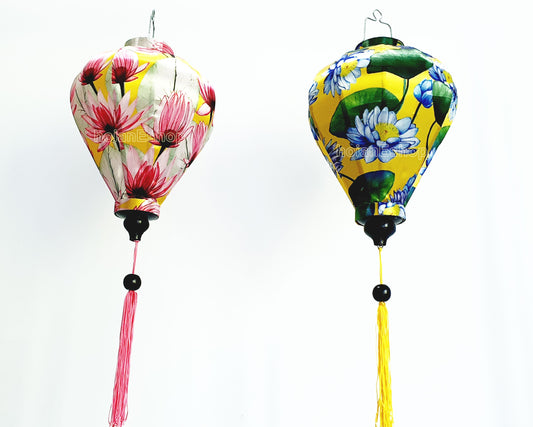 2 pcs 3D flower Silk Lanterns-35cm-bamboo lantern- Traditional Silk lantern-Wedding lantern-Garden lantern-Buyer choose shape and colors