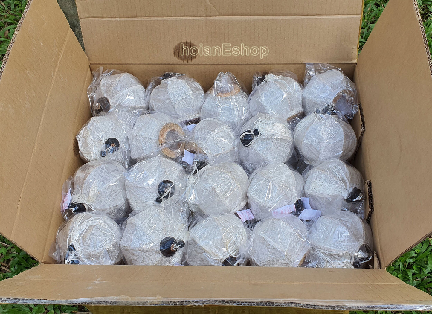 Mini String Lanterns for Christmas Tree decor Small lanterns for Garden decoration Vietnam Silk lanterns for Patio decorations (Set 16 pcs)