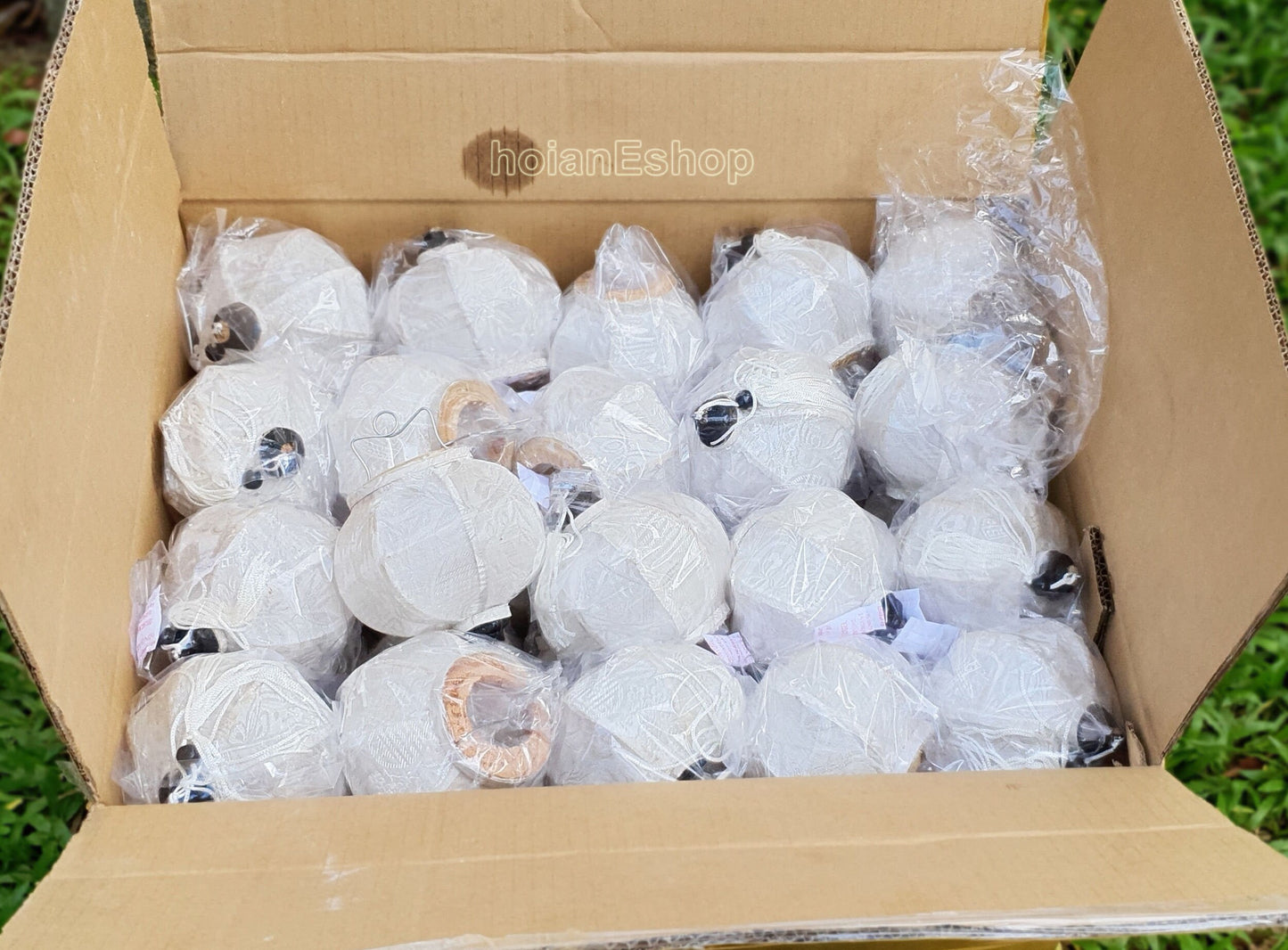 Mini String Lanterns for Christmas Tree decor Small lanterns for Garden decoration Vietnam Silk lanterns for Patio decorations (Set 24 pcs)
