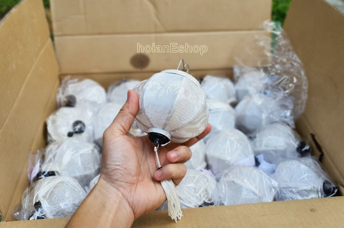Mini String Lanterns for Christmas Tree decor Small lanterns for Garden decoration Vietnam Silk lanterns for Patio decorations (Set 16 pcs)