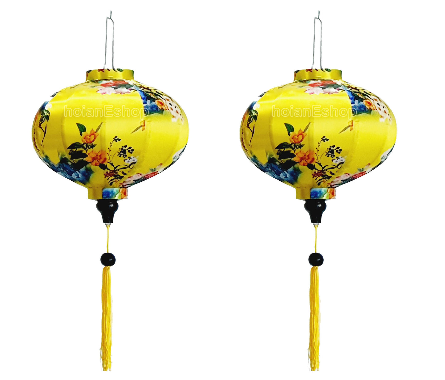 Set of 2 Vietnam silk lanterns 35cm - Mix shape and color - Personalization lanterns - Wedding lanterns - Garden lanterns