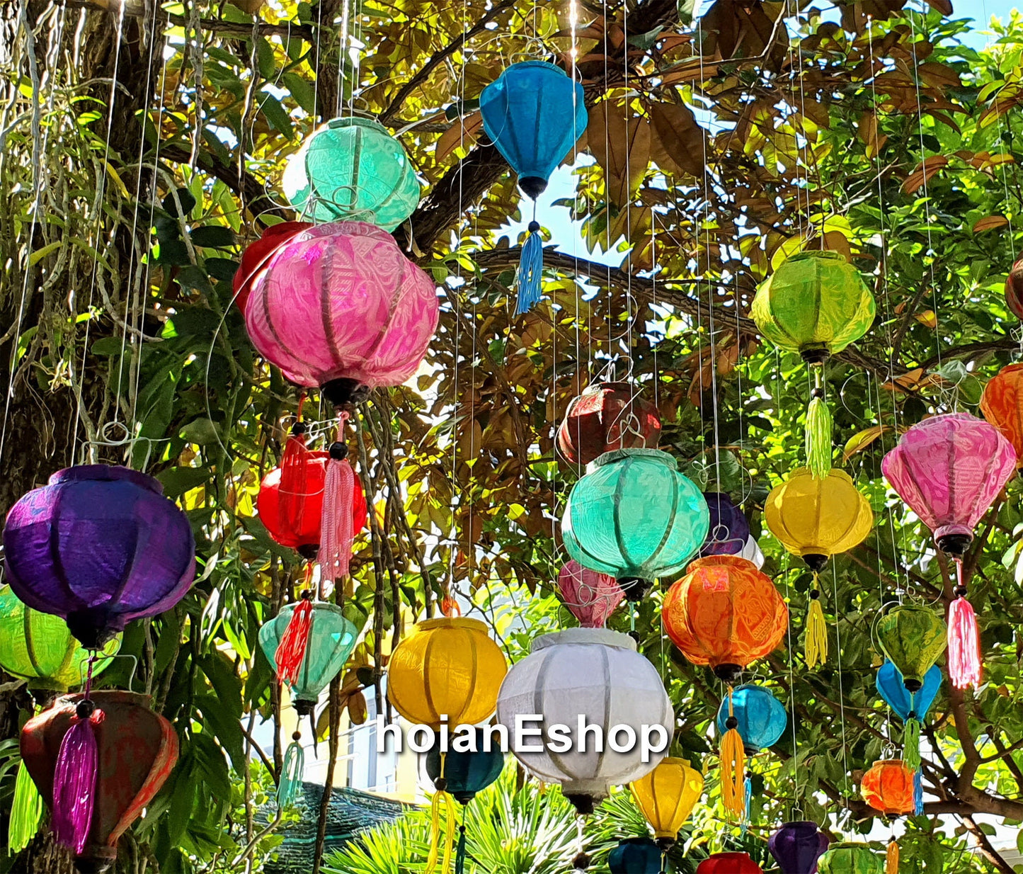 Set of 20 string silk lanterns for wedding decor, wedding gifts, christmas gift, gift for baby girl, birthday gifts