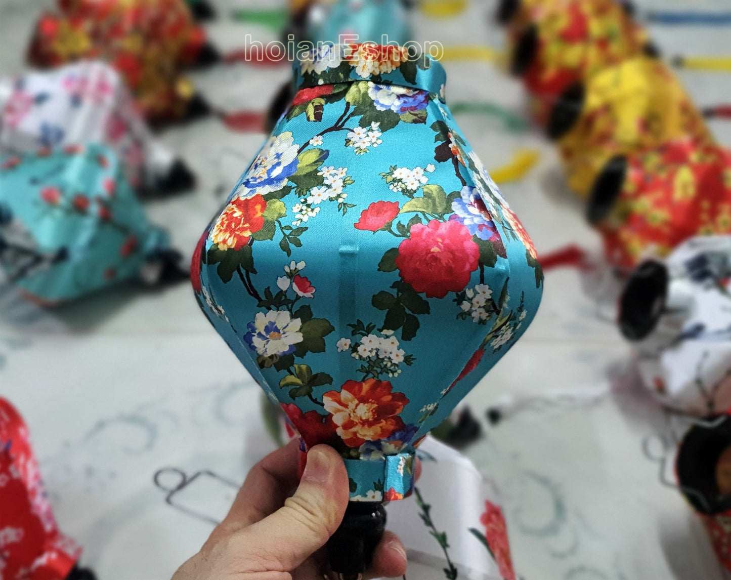 Set 100 pcs Small Silk Lanterns 22cm for Wedding Party Decoration, Festival Lanterns Mid Autumn Festival - Flower Lanterns for party Decor