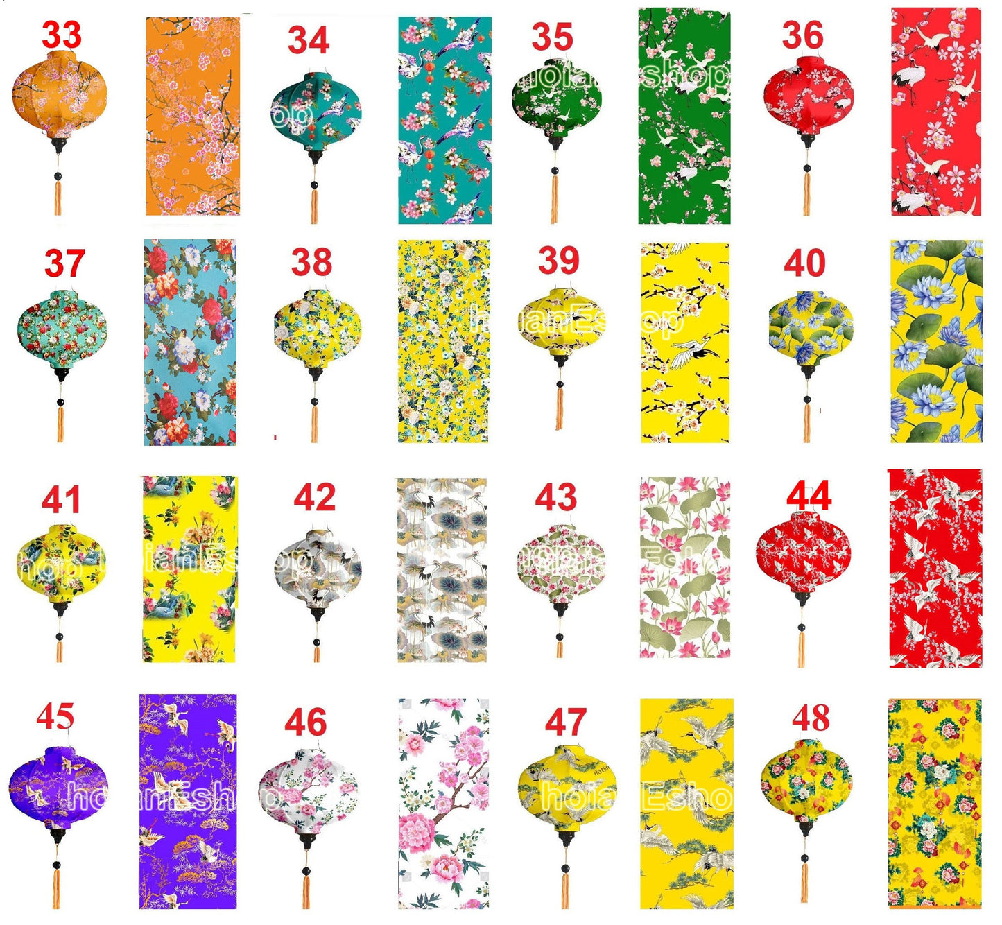 Set 8 Diamond silk lanterns 22cm for Wedding garden decor Lanterns for wedding decor Lanterns for Living room decor
