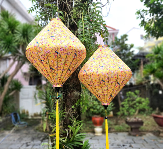Set 2 pcs of Vietnam Silk Lanterns 90cm for Wedding Tents Decoration - Big latnerns for Restaurant decor - Large lanterns for Ceiling