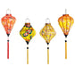 Vietnamese lanterns 35cm - Waterproof lanterns - Customized order - Wedding decoration - Garden decoration - Lantern outdoor - Set 4 pcs