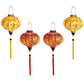 Vietnamese Hoi An Silk Lanterns for traditional TET decorations - Lunar New Year Decor - Wedding party decor - SET 4 PCS