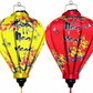 Set of 50 Vietnamese Lanterns with Yellow Apricot Blossom Prints and “Happy New Year” - Lunar New Year Decorations