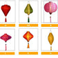 Set 30 pcs Flower Silk Lanterns 45cm for Restaurant Decorations Spa Lobby Decoration Wedding Tent Decorations