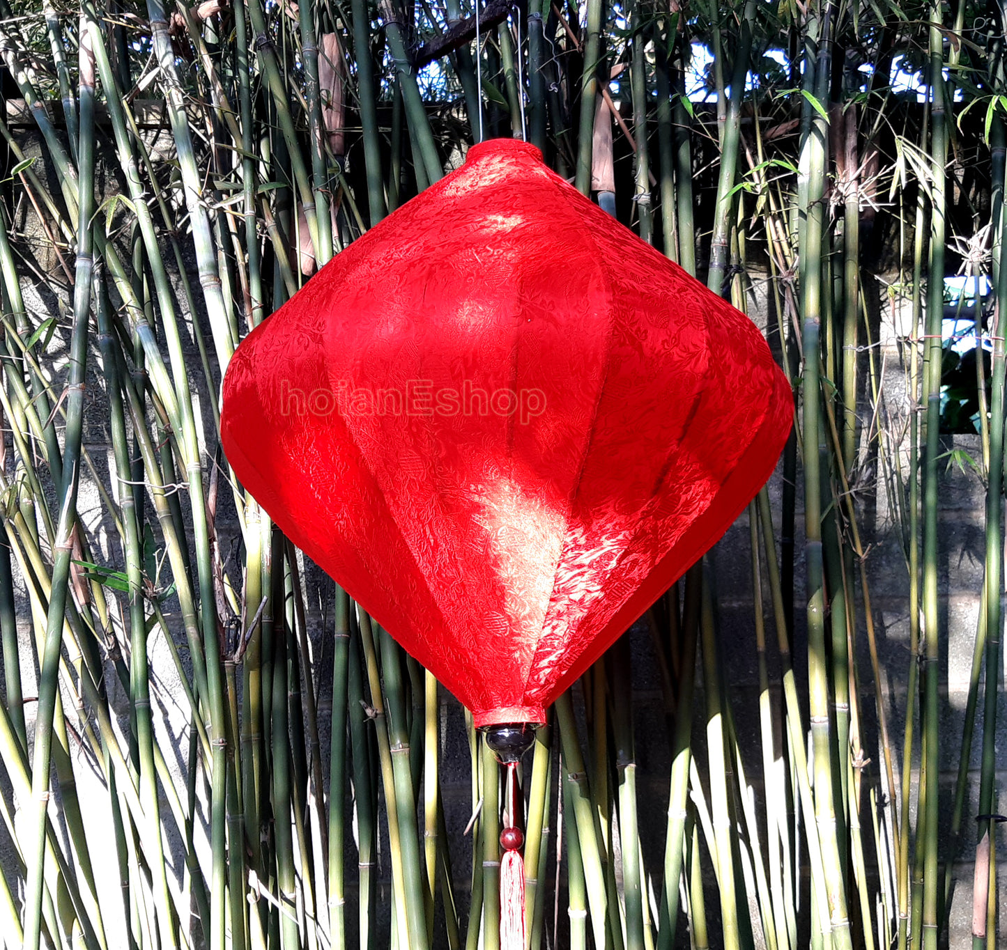 Vietnamese silk lantern 40''(100cm) for wedding events decoration - Hoi An big silk lanterns