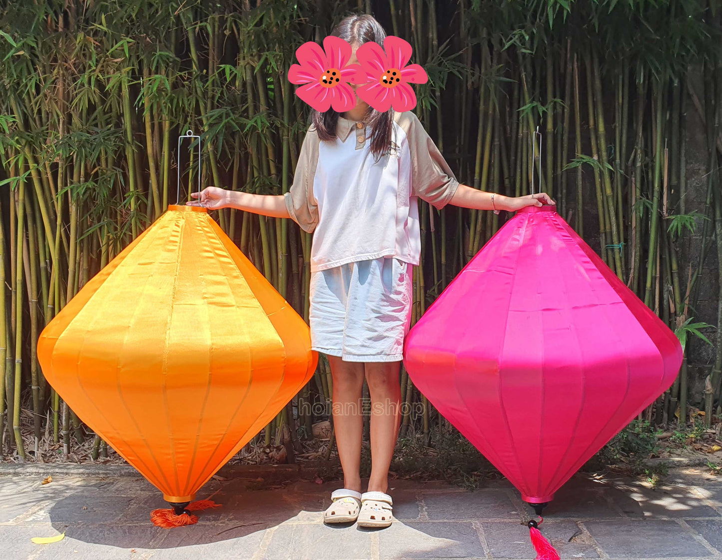 Vietnam Big Silk Lantern 120cm For Outdoor Wedding Party Decorative - Wedding Tents Decoration - Outdoor Events Decorative