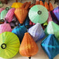 Bamboo Silk Lanterns 26'' For Wedding Party Decor -  Silk Lantern for Garden Decor -  Spa Decor Restaurant Decor - Set 20 PCS