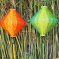 Silk Lanterns - Large 26'' Size: Set 2 pcs lanterns - Create a Warm Ambiance for Home decor