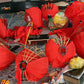 Big Red Garlic Silk Lanterns 66cm For Restaurant Decoration -  Traditional Lanterns for Wedding Decoration - Set 20 PCS