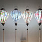 Silk lanterns for New Year Decorations Bamboo Lanterns for Christmas Tree decorations Personalization lanterns for Wedding - Set 4 PCS