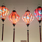 Set 4 Hoi An Silk Lanterns 35cm - Mix shape and color - Personalization lanterns - Restaurant lanterns - Wedding Party Decorations