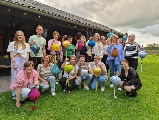 DIY Hoi an Silk Lantern Making Kit for 8 Lanterns – Complete Craft Set for Classroom & Adult Workshops - Lantern Accessories for Lantern Making Class