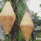 2 Vietnamese Hoi An Silk Lanterns for Wedding Party Decoration - Big lanterns for Restaurant decor - Large lanterns for Ceiling Decoration