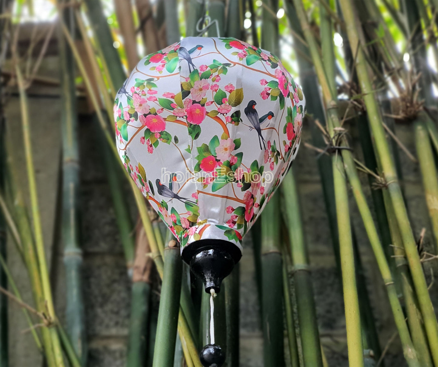 2 pcs of Waterproof Bamboo 3D Flower Silk Lanterns-35cm-Ceiling lantern-Silk lantern-Wedding lantern-Garden lantern-Lantern for party