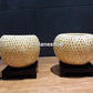 Set of 2 pcs bamboo bedside lamp for bedroom, living room, kitchen room, interior decoration