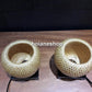 Set of 2 pcs bamboo bedside lamp for bedroom, living room, kitchen room, interior decoration