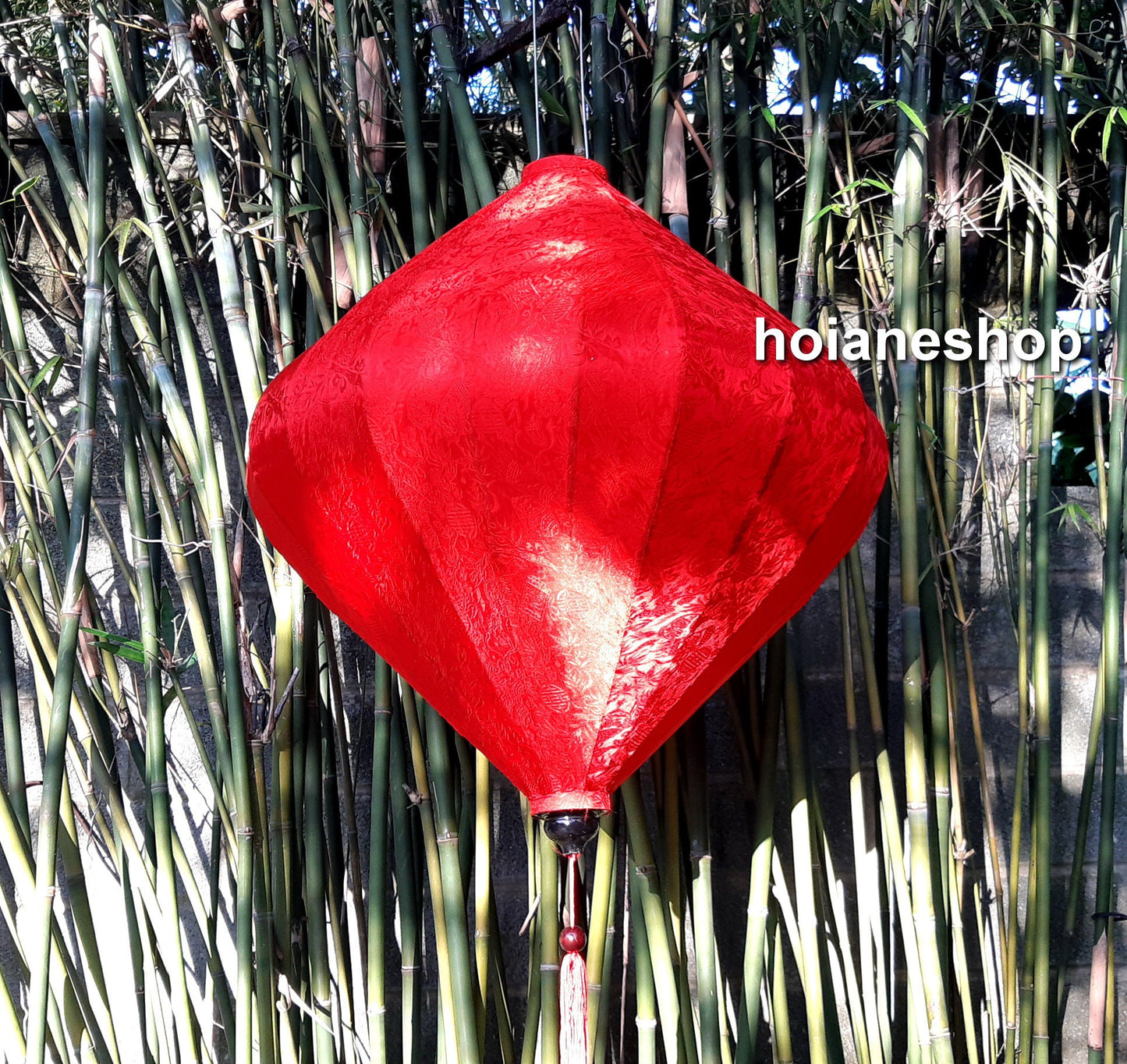 Vietnamese silk lantern 40''(100cm) for wedding events decoration - Hoi An big silk lanterns