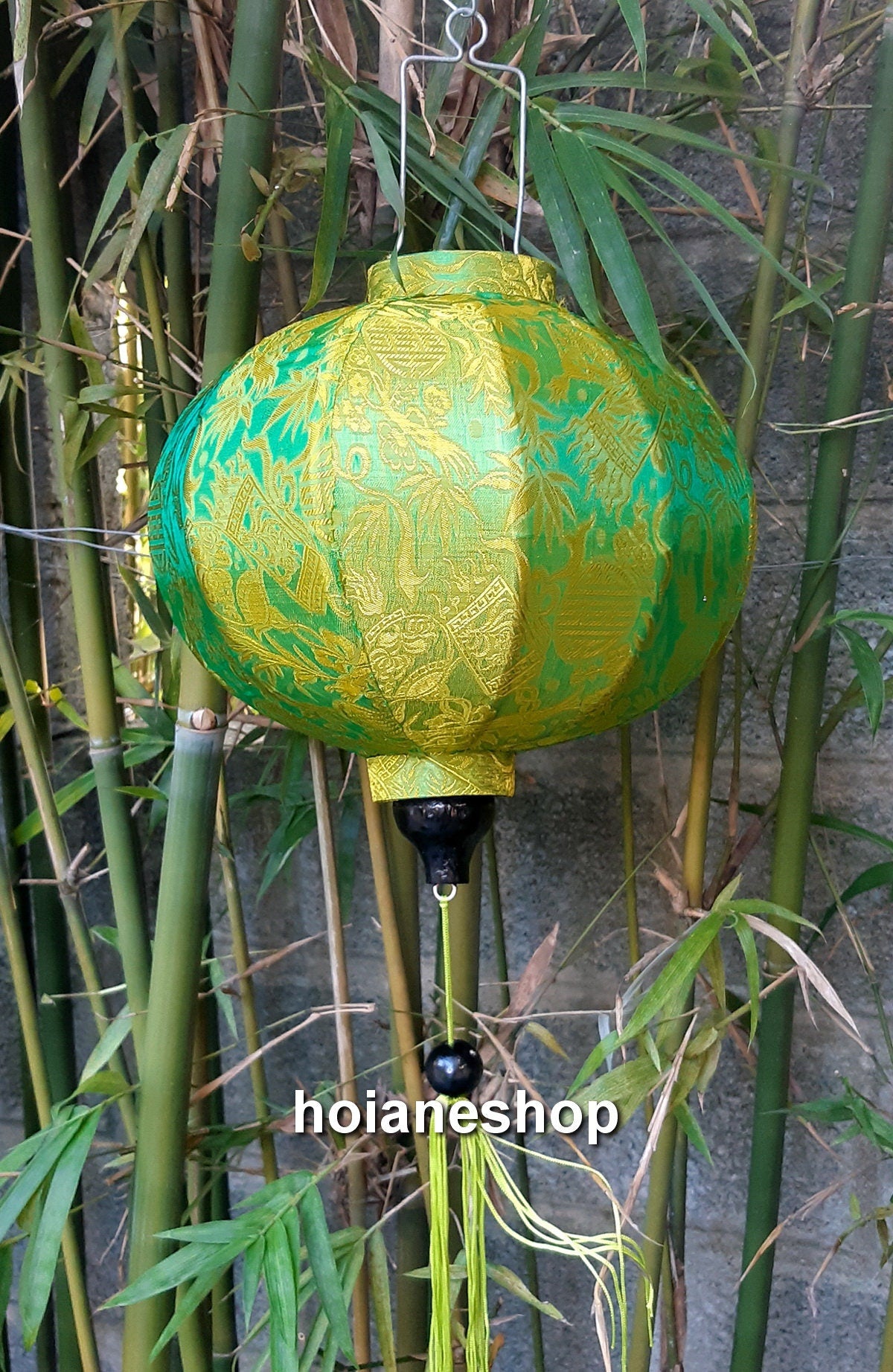 Set 8 pcs Vietnam silk lanterns 35cm for wedding decoration - garden lanterns, ceiling lanterns, ceiling lamp