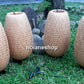 Set 4 pcs bamboo bedside lamps, Floor lamp (50cm) for Bedroom, Living room decoration, Kitchen decoration