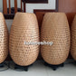 Set 4 pcs bamboo bedside lamps, Floor lamp (50cm) for Bedroom, Living room decoration, Kitchen decoration