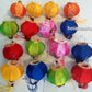 Set of 24 mini silk lanterns (10cm) for New year decor, Vietnamese silk lanterns for garden decor, home decor,wedding gifts,bedroom decor