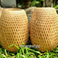 Set of 2 pcs handmade bamboo lamp shade 26cm for bedroom decor, living room decor, bamboo bedside lamps for bedroom