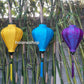 Set 3 pcs Vietnamese silk lanterns 35cm for wedding decoration -garden decor- wholesale silk lanterns for hotel decor, restaurant decor
