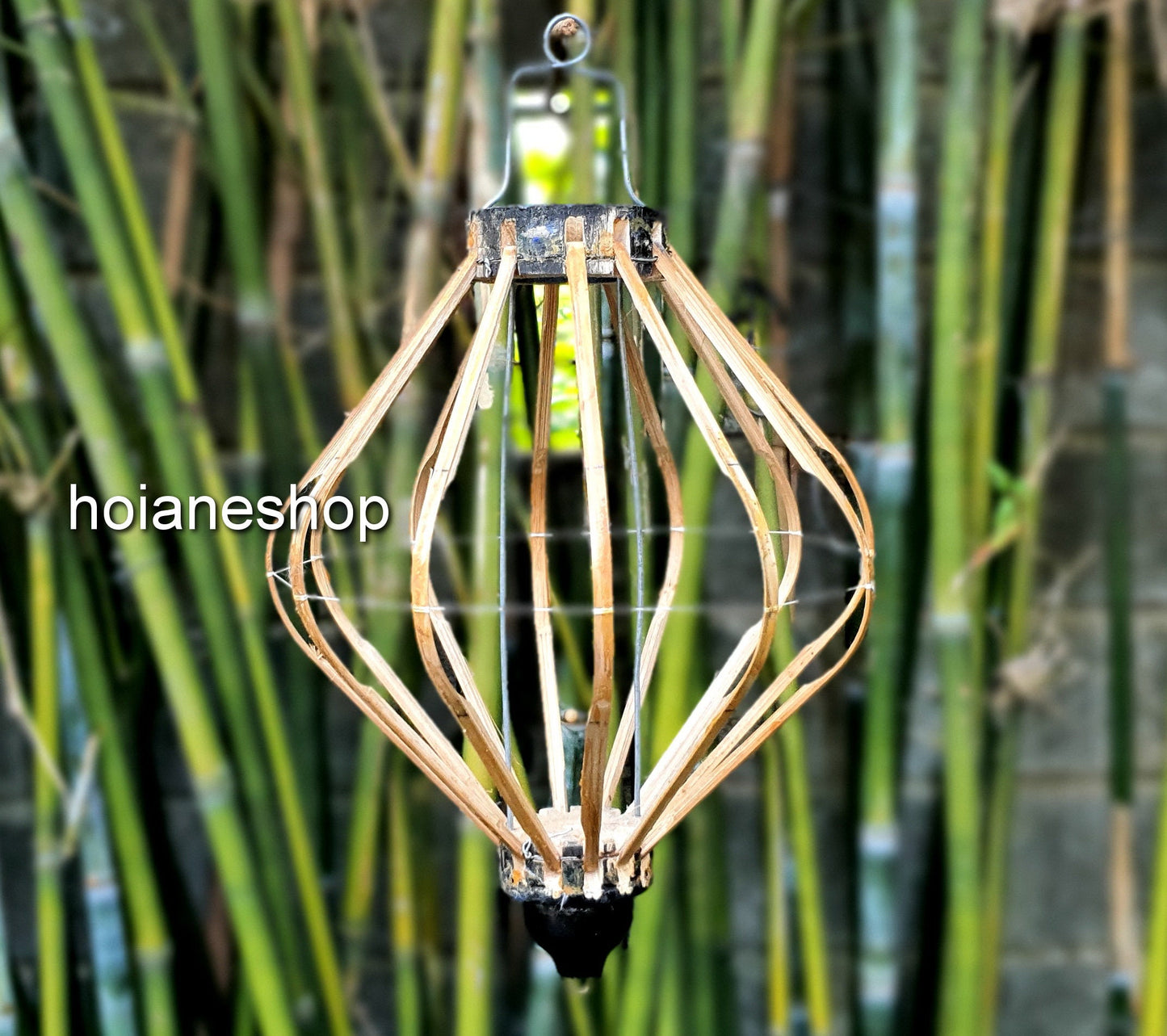 Set 2 pcs of 35cm bamboo frame for Hoi An silk lanterns. Home decorating. Garden decorating