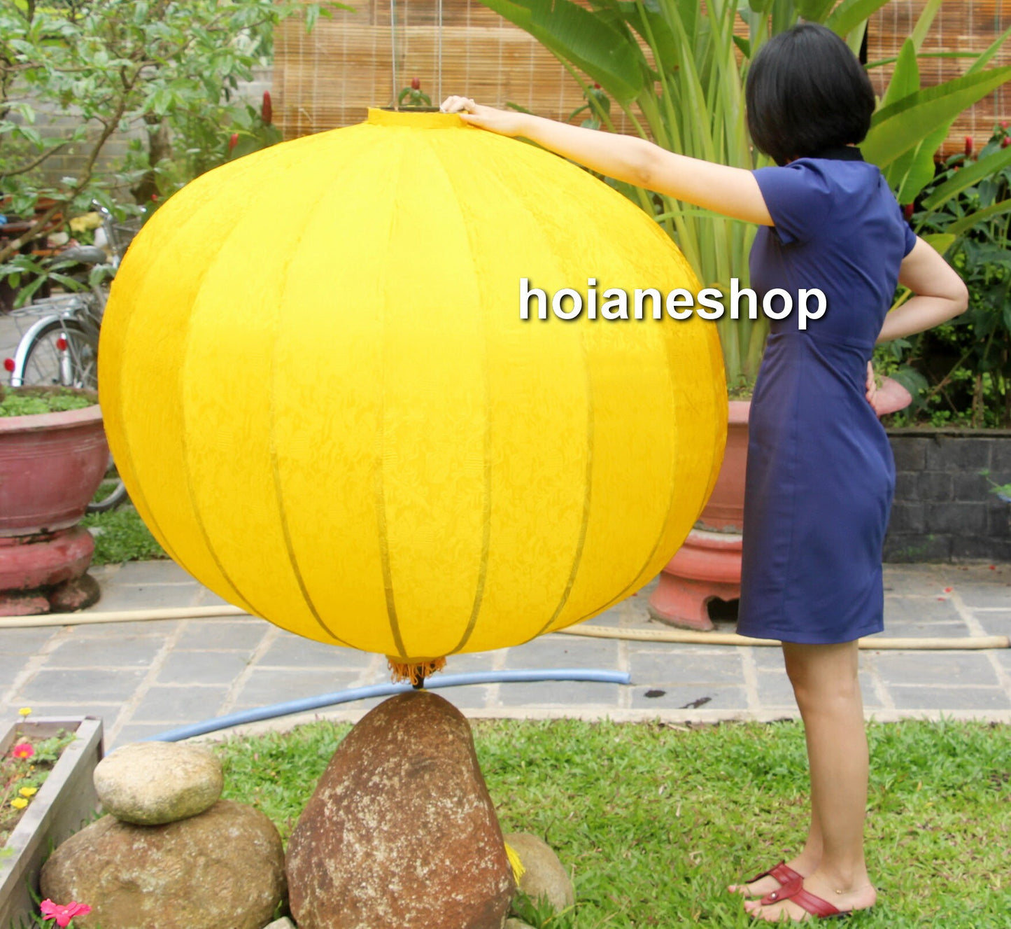 Hoi An Big silk lantern 48'' (120cm) for wedding decoration, events decoration, gadren decoration