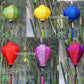 Set 16 pcs Vietnam silk lanterns for ceiling decor, ceiling light for living room decor, kitchen decor, restaurant lobby decor