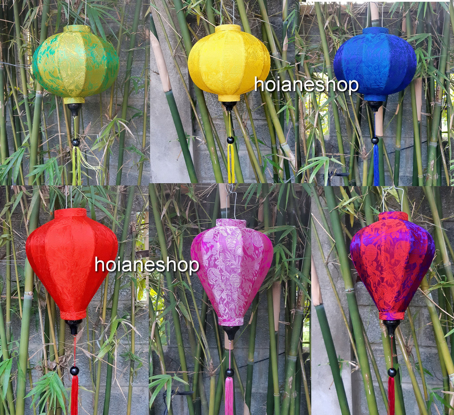 Set 16 pcs Vietnam silk lanterns for ceiling decor, ceiling light for living room decor, kitchen decor, restaurant lobby decor